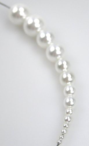 Czech Round Glass Imitation Pearls, 1800pcs (12x150pcs) of Tiny 2mm White Pea...