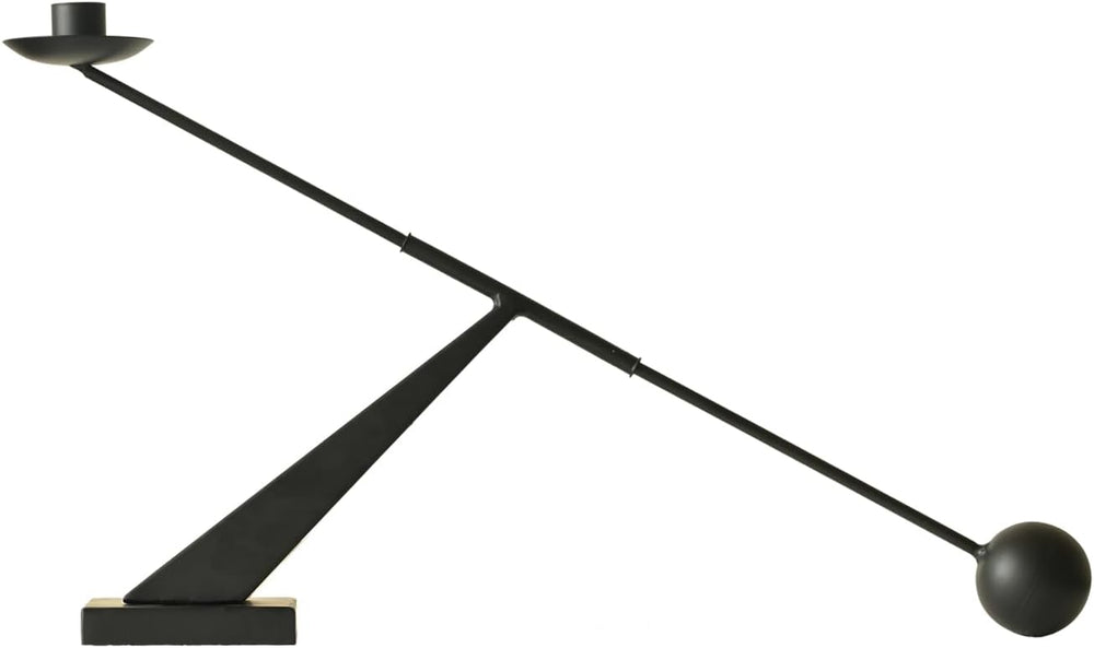 Modern Candle Holder Decor, Black Decorative Tapered Candlestick Holders, Can...