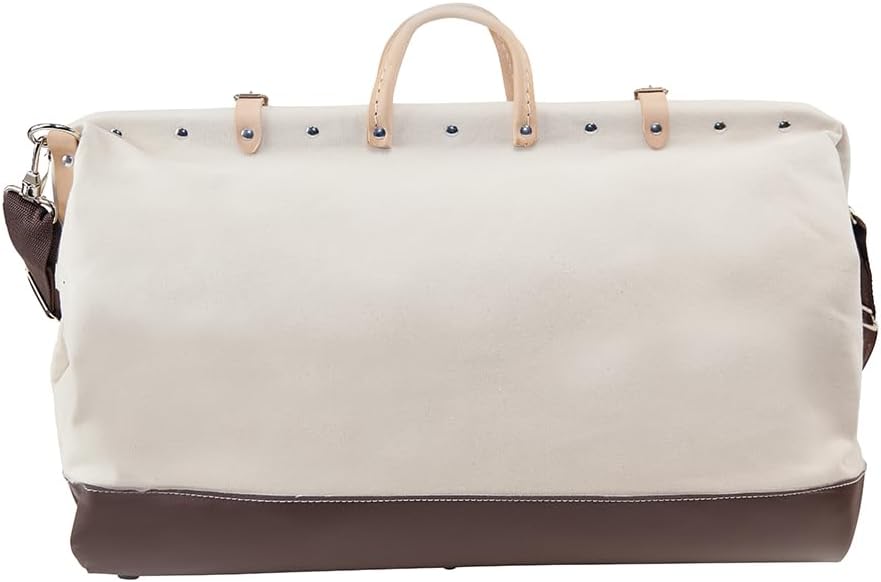 Klein Tools 5102-24SP Deluxe Canvas Tool Bag 24-Inch Made of Natural Canvas w...