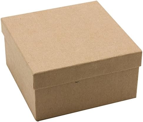 TheDisplayGuys 25 Cardboard Jewelry Gift Boxes with Inserts - Kraft Brown
