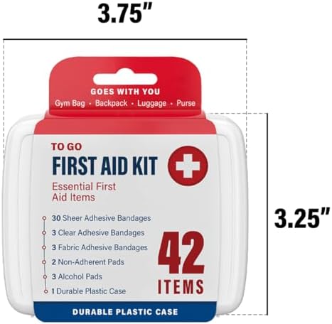 DecorRack 1000 Piece First Aid Kit, 24 Individual Boxes of 42 Items Each, Fir...