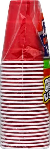 Hefty Easy Grip Disposable Plastic Cold Cups, Red, 18 Ounce (50 Count (Pack o...