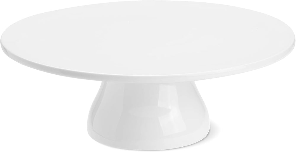 Porcelain Cake Stand, 10 in Round Cake Dessert Display Stands, White