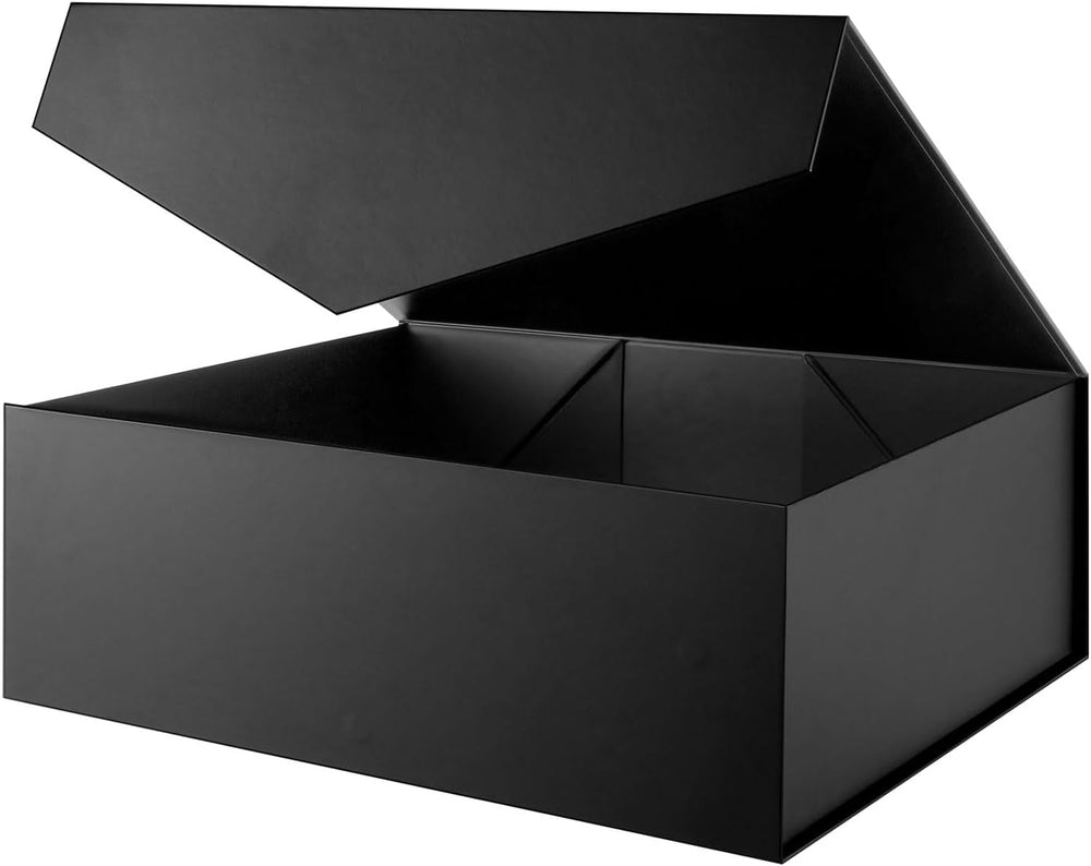 Extra Large Gift Box with Lid 19.2x15.8x7 Inches (Matte Black)