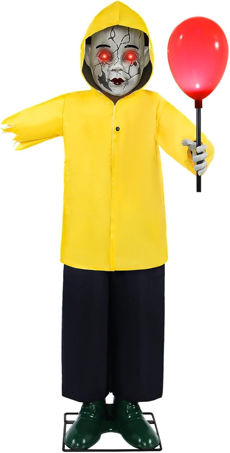 Halloween Animatronics Decorations 4FT Life Size Animated Props