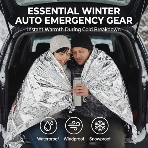 K Kingstar Emergency Blankets 120 Packs, 84" L x 52" W, Survival Ge...