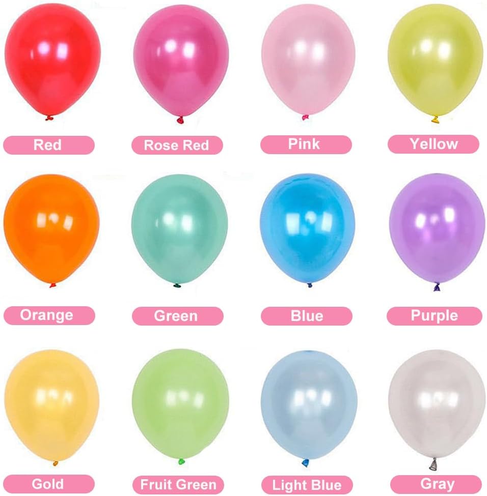 1000 Packs Latex Rainbow Balloons for Party Decorations