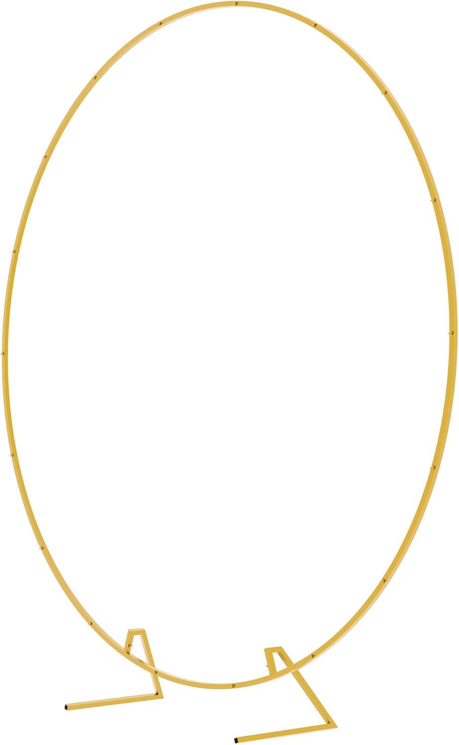 Round Backdrop Stand 7.2FT Gold Metal Circle Balloon Arch Frame