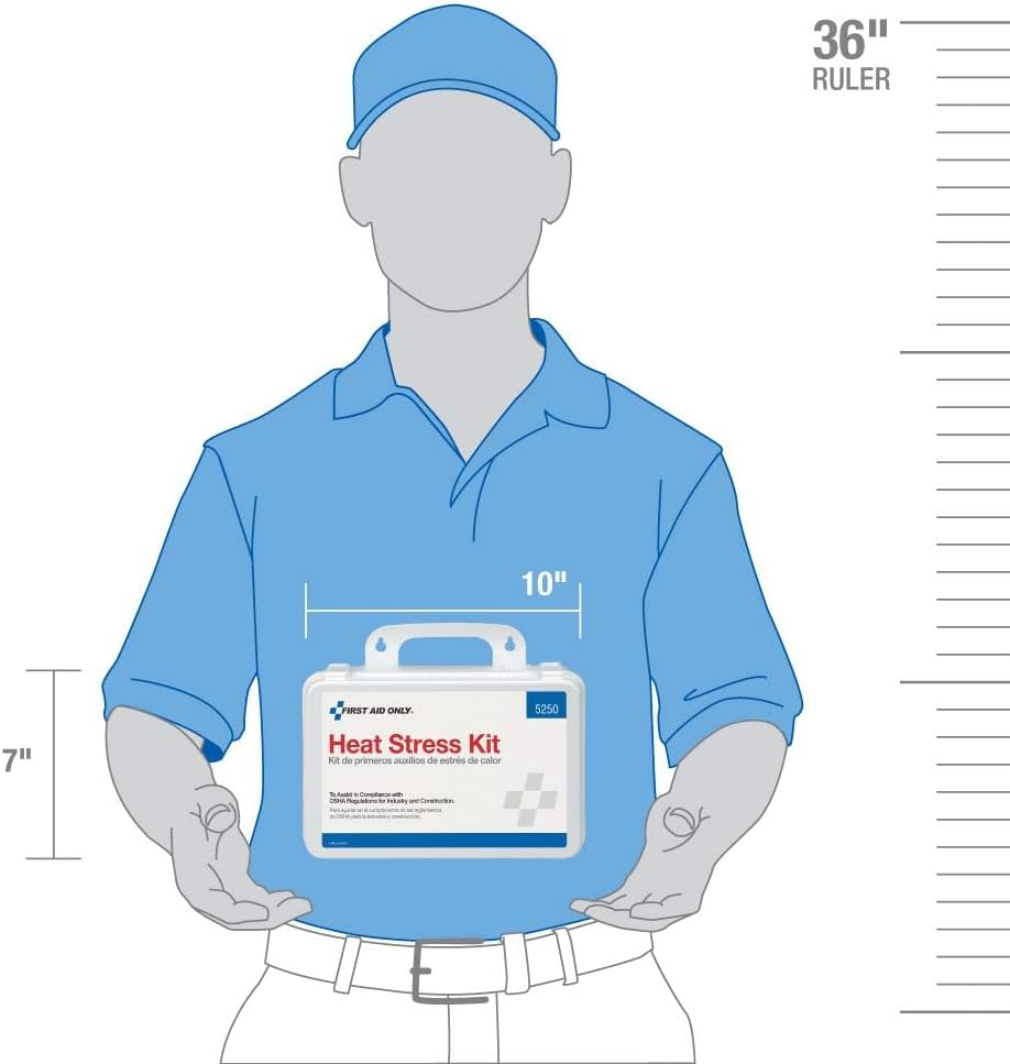 First Aid Only Heat Stress First Aid Kit for Outdoor Work Crews