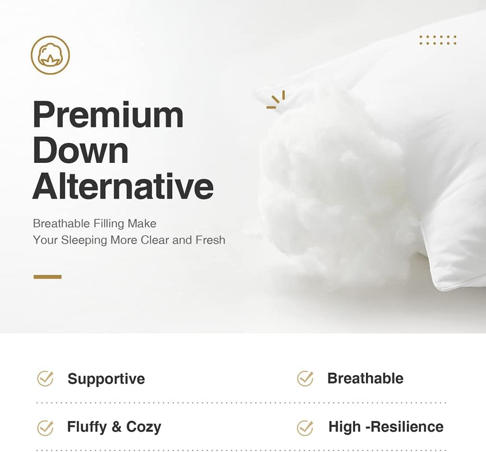 Acanva Bed Pillows for Sleeping, Cooling Hotel Quality with Premium Soft 3D D...