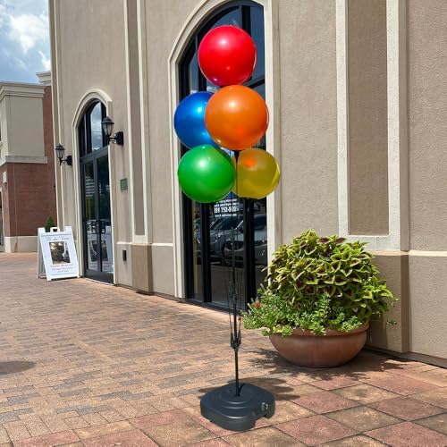 Reusable Outdoor Balloon Clusters - Helium Free, All-Weather, Durable, Plasti...