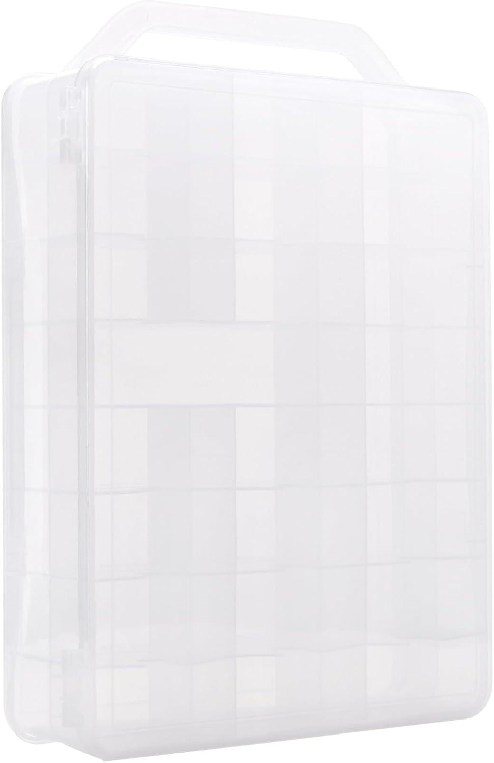 2 PCS 46 Grids Sewing Organizer, Double Sided Thread Box Storage,Small Clear ...