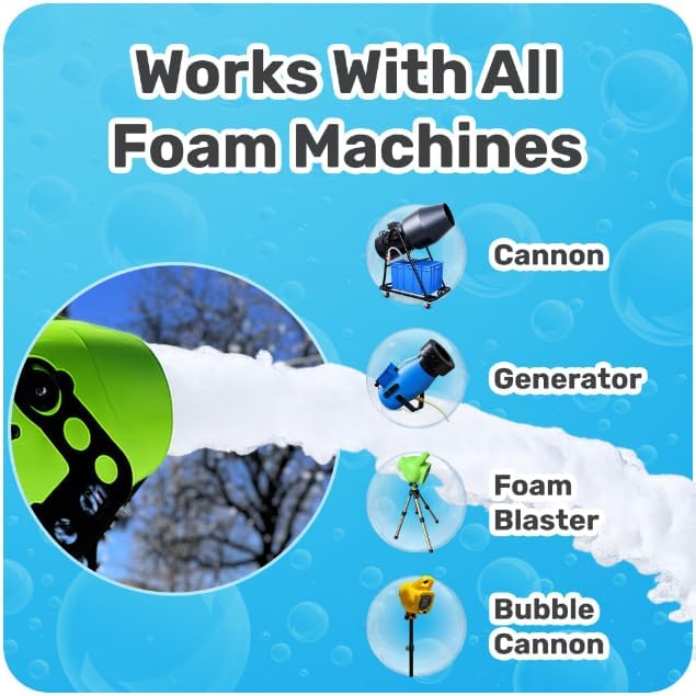 Foam Powder Pack; Up to 110 Gallons; Works Well in All Foam Party Machines