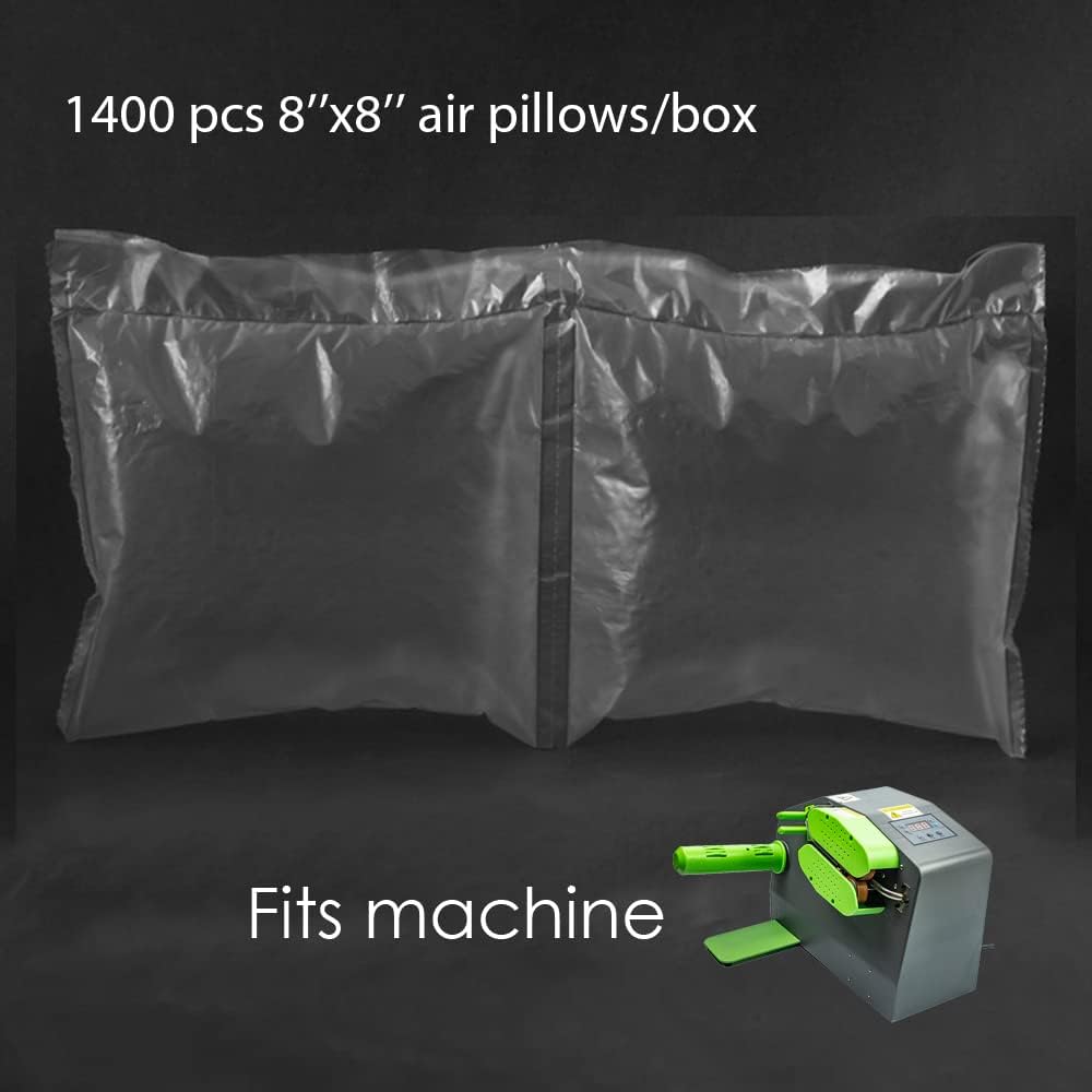 1 Roll 1400 pcs 8"x8" 918ft Air Pillow Bag Film for Air Pillow Bag ...