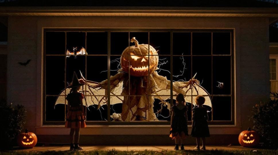 Night of Pumpkins Halloween Window Projection Video on USB - HD Quality - 16 ...