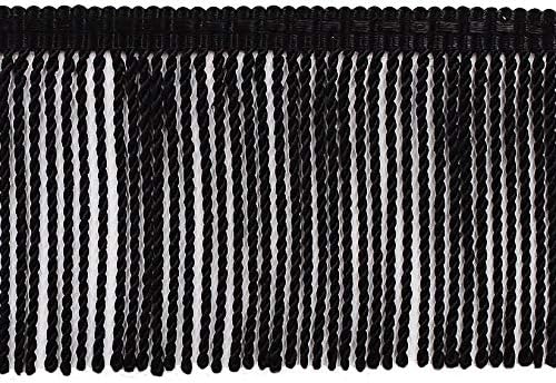 3" (7.5cm) Basic Trim Collection Thin Bullion Fringe Trim with Fancy Wov...