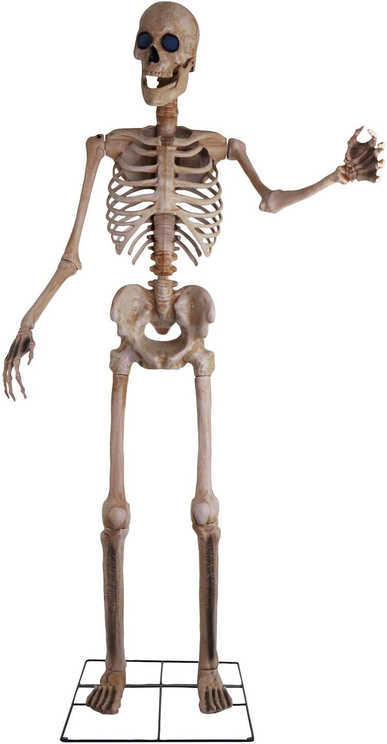 Haunted Hill Farm 8.0-Ft. Motion-Activated Towering Skeleton Animatronic