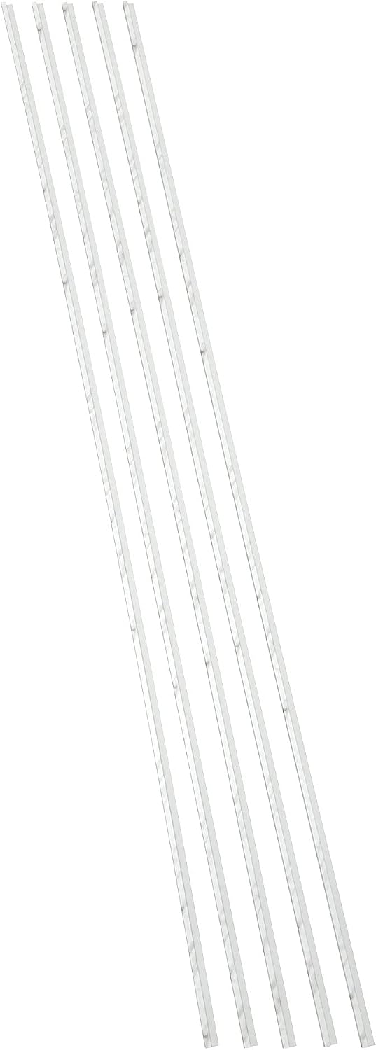 Palisade 94 in. Vinyl J-Trim in Carrara Marble (5 Pack)