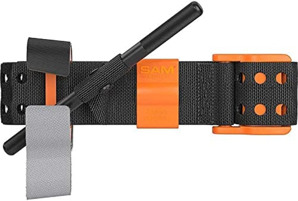SAM Medical SAM XT Extremity Tourniquet with Metal Windlass, Hi-Viz Orange, O...