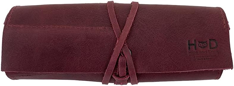 Hide & Drink, Rustic Pencil Roll Pouch, Multi-Purpose Storage Wrap for Sc...