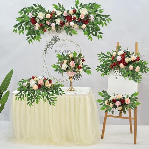 Artificial Italian Ruscus Greenery Stems, 20 Pack Faux Green Leaf Garland Bra...