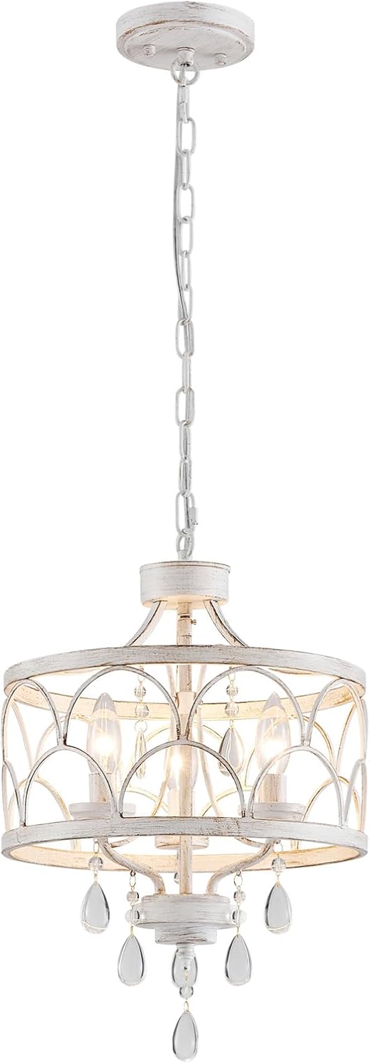 Small Crystal Chandelier, Modern Crystal Chandelier for Dining Room, Rustic F...