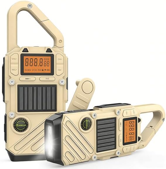 Walkie Talkies for Adults Rechargeable, FM/NOAA Emergency Radios with Weather...