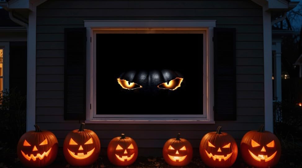 Night of Pumpkins Halloween Window Projection Video on USB - HD Quality - 16 ...