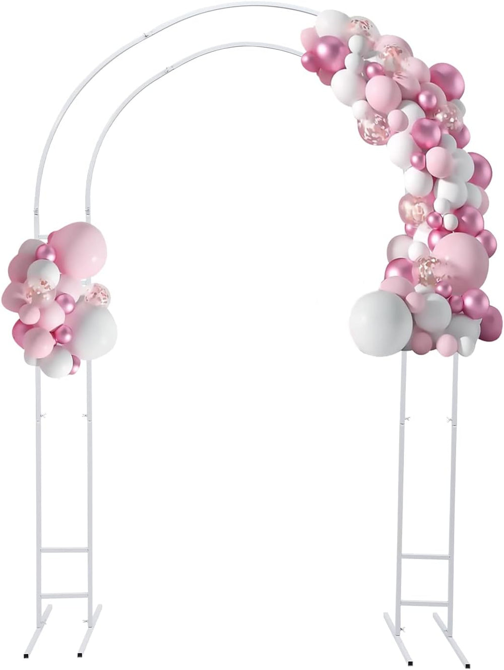 Metal Open Arch Backdrop Stand, 7.2FT Double Arch Backdrop Frame with Base