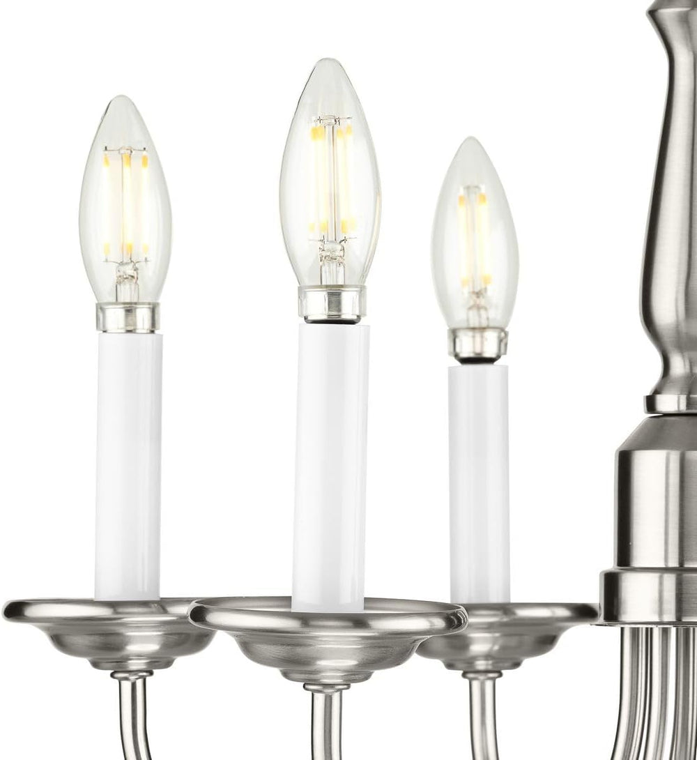 Progress Lighting 5-Light Candles Traditional Chandelier Light, Indoor, P4009...