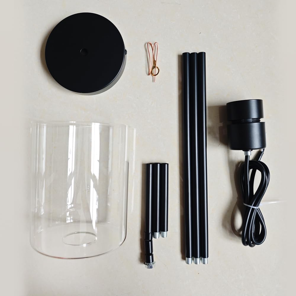3 Pack Black Pendant Lights Kitchen Island, Modern Industrial Matte Black Han...