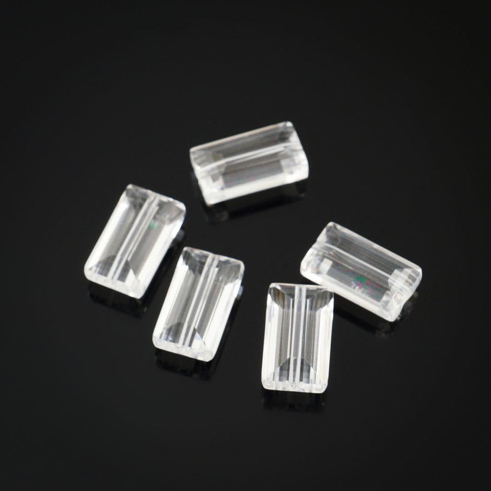 100pcs Adabele Austrian 14mm Sparkle Rectangle Crystal Beads Crystal Clear