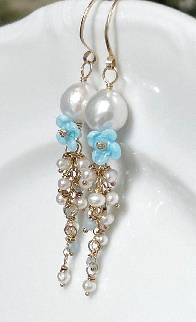 Adabele 28 Inch Real Natural AAA High Luster Fairly Round Pearl Beads 4-5mm