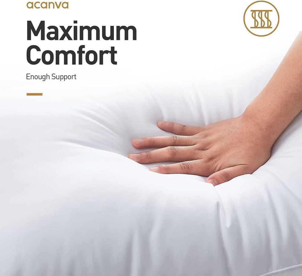 Acanva Bed Pillows for Sleeping, Cooling Hotel Quality with Premium Soft 3D D...