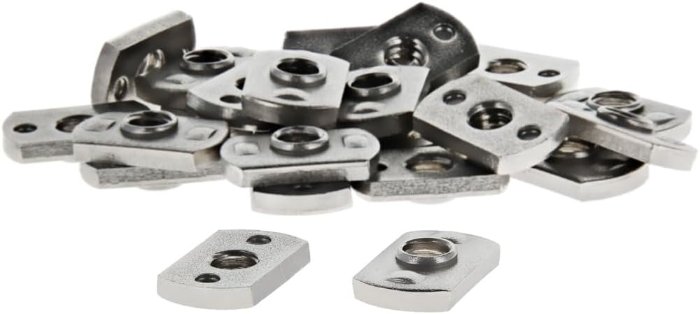 8020, 3686, 15 Series Stainless Steel SS 1/4-20 Centered Slide in Economy T N...