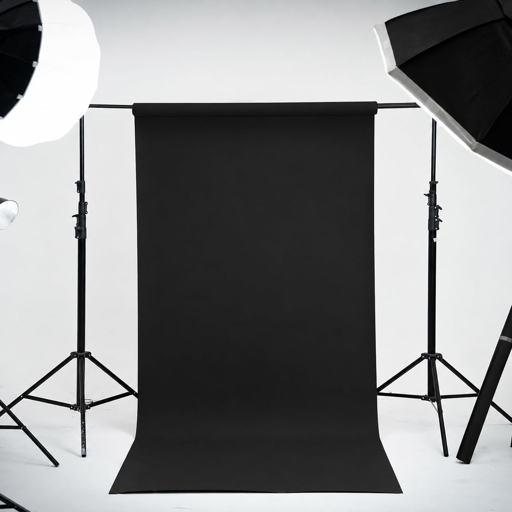 Kate Seamless Paper Backdrop Black Seamless Backdrop Paper Rolls (53''...