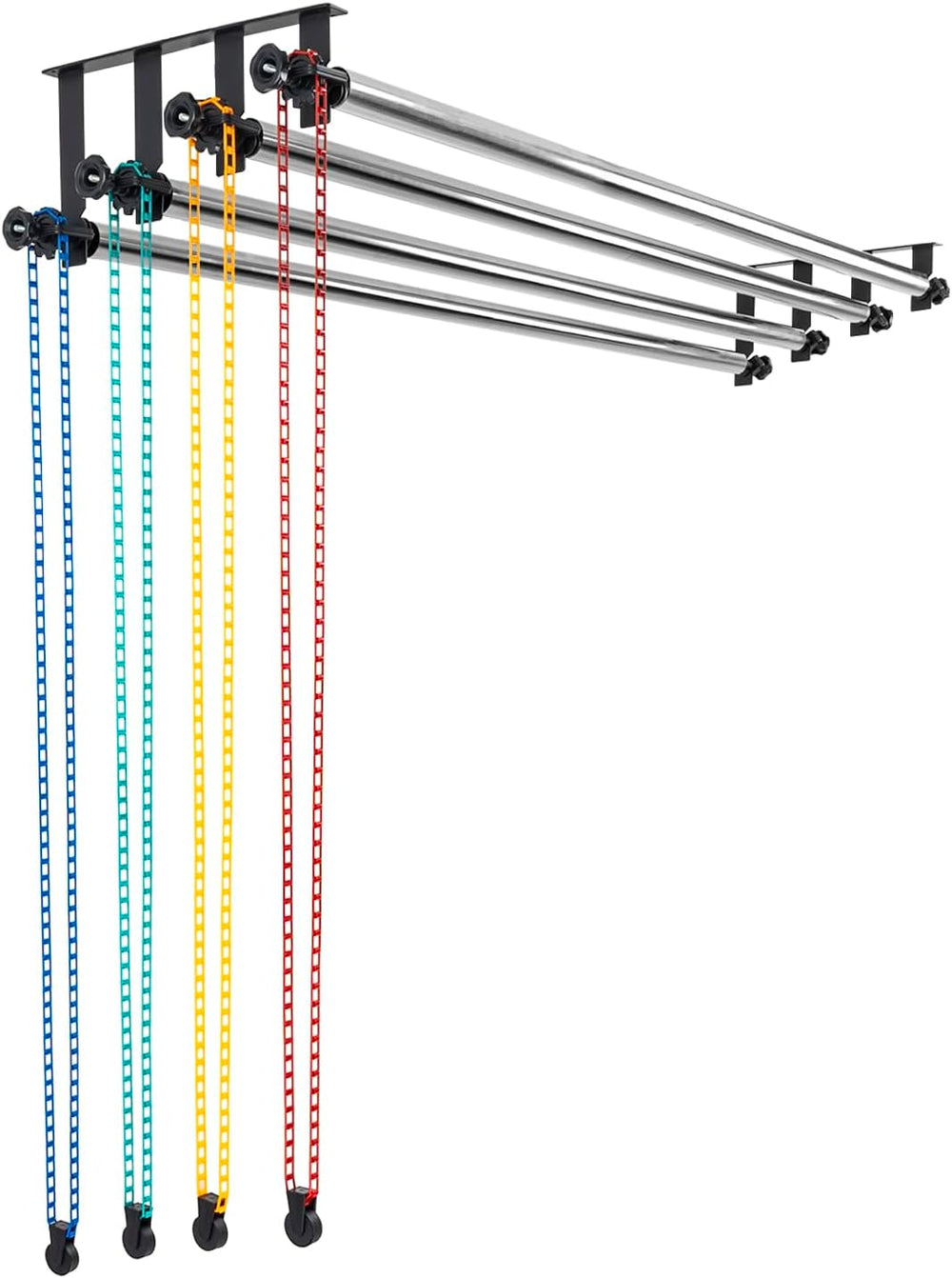 Photography Backdrop Roller Support System, 4 Rollers, 120-inch Stainless Ste...