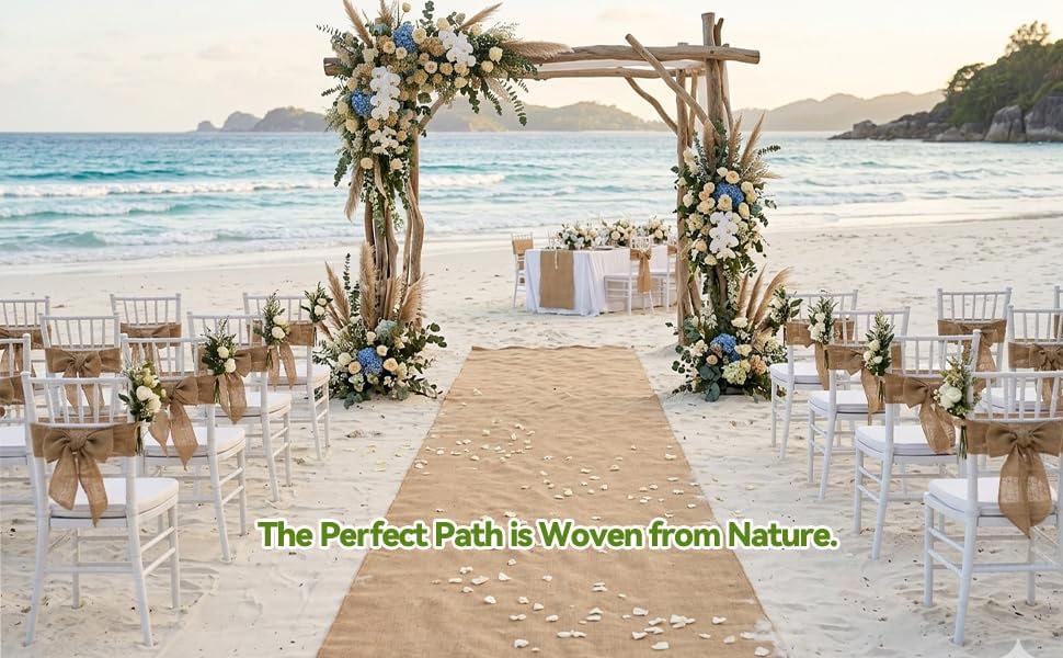 Premium Natural Burlap Fabric Roll – Multipurpose for Gardening, Weddings, Cr...