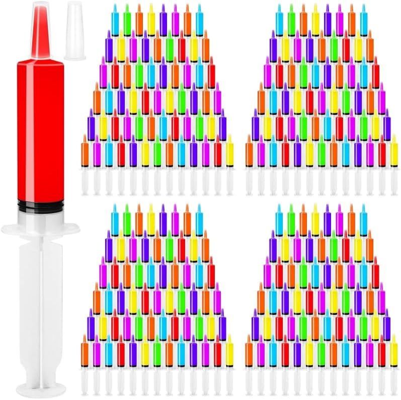 30ml Jello Shot Syringes 150 Pack with Tip Cap Adults Party Liquid Syringe