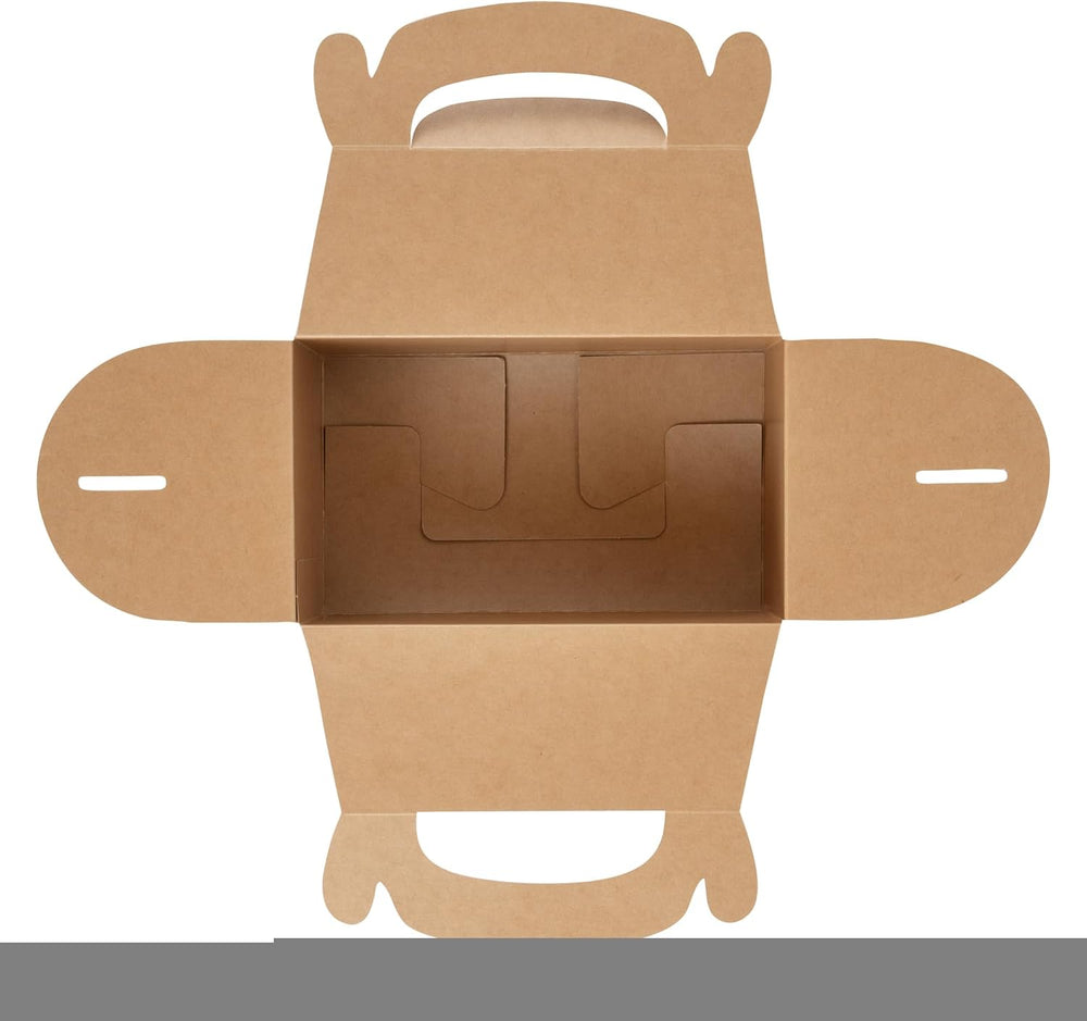Restaurantware Kraft Paper Gable Boxes, 6 x 3 1/2 x 3 1/2 In, 100 Ct