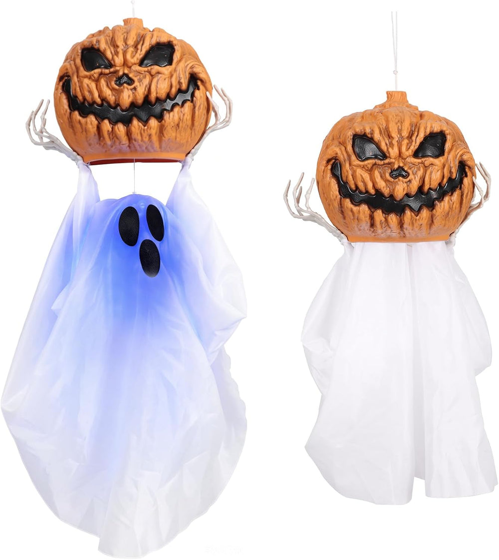 Halloween Hanging Ghost, Halloween Decor Outdoor, Sound & Moving