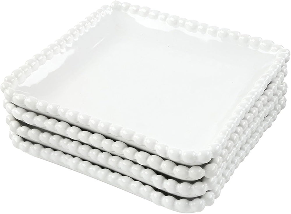 Santa Barbara Design Studio Appetizer Plates - Set of 4 Small Ceramic Plates ...
