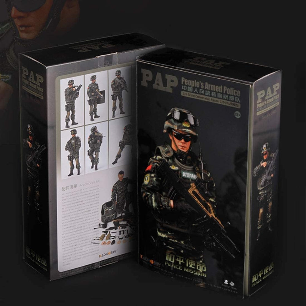 1/6 Soldier Action Figure Model, Army Police Soldier Model Set