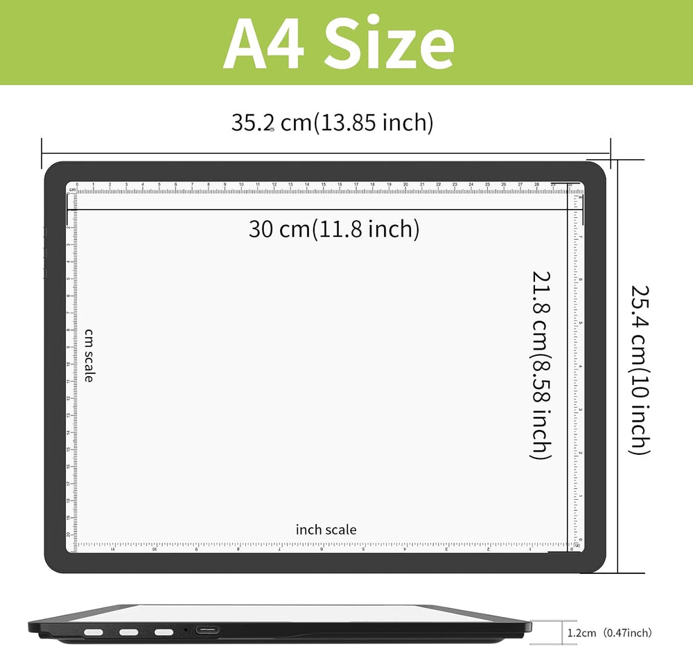 YINGWOND Rechargeable A4 Diamond Art Light Board/Pad with Padded Case