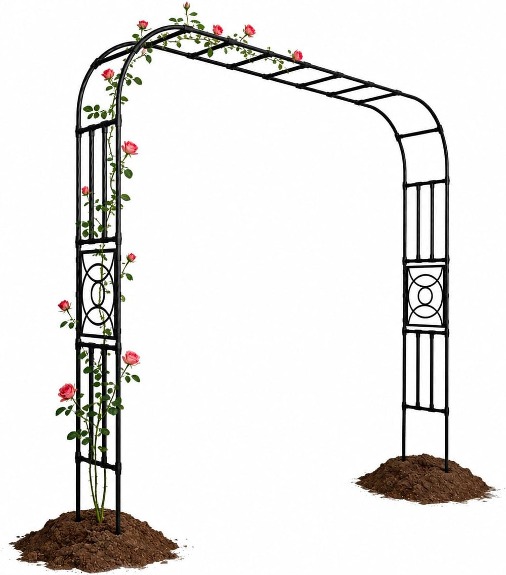 Heavy Duty Garden Arch Trellis,118.1 x 98.4 in, with Lattice