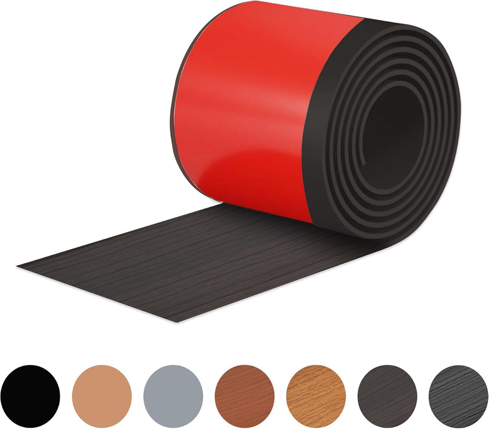 Black Walnut Wall Molding Trim 3 Inch x 20 Feet, Wall Base Baseboard Molding ...