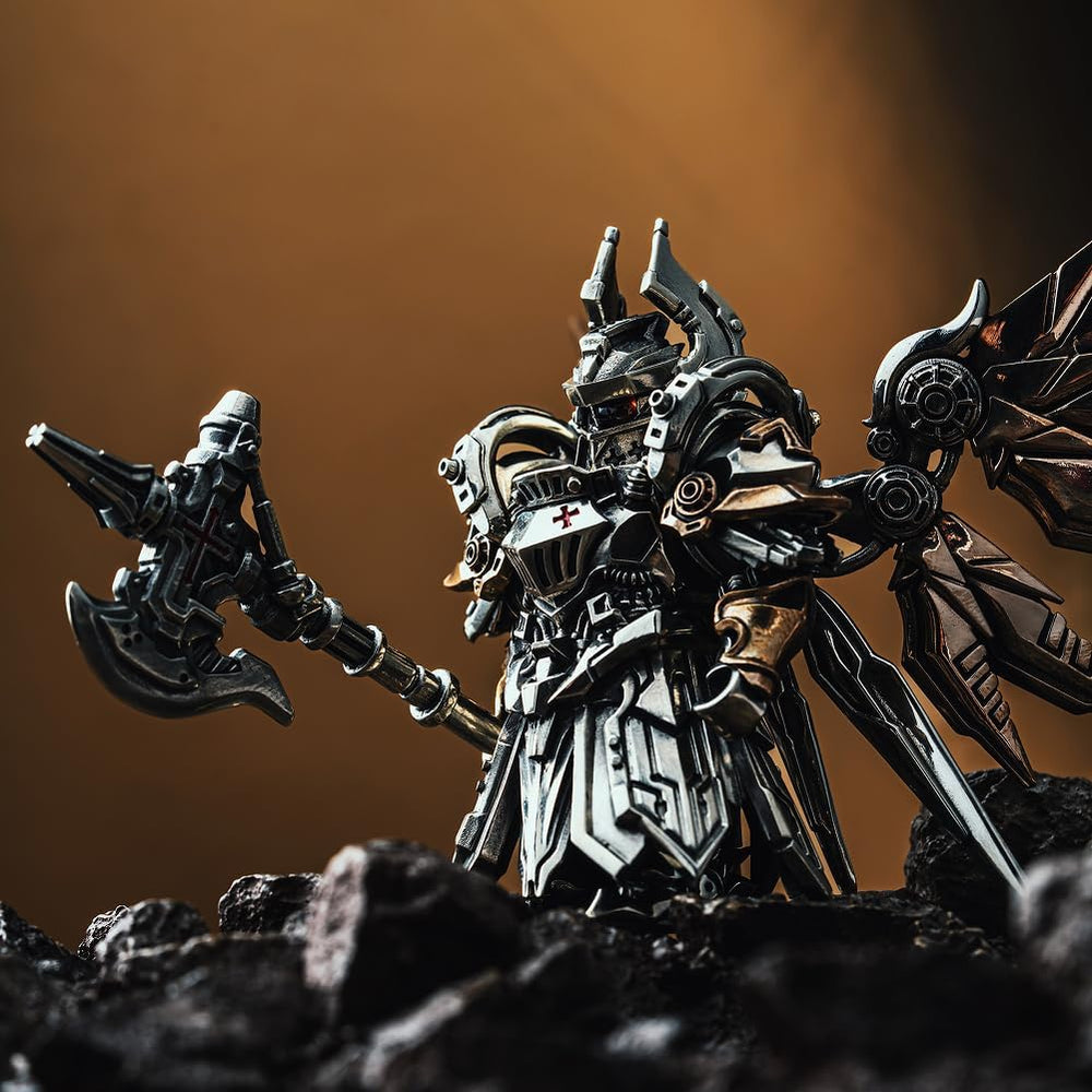 COPPERTIST.WU Mech Justicar Knight Figure Gothic Mecha Fantasy Statue Ornamen...