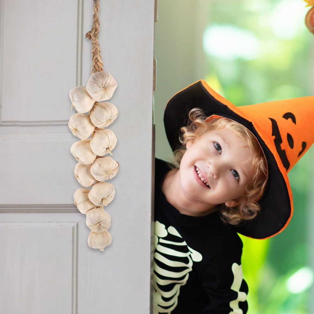 Cabilock 1 pc Halloween Artificial Garlic String, Simulation Artificial Lifel...