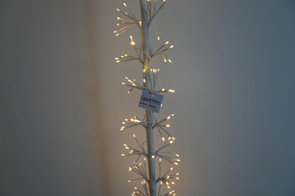 Lighted Garden Arch Metal Wedding Arbor with 832 LED Starburst Firework Light...