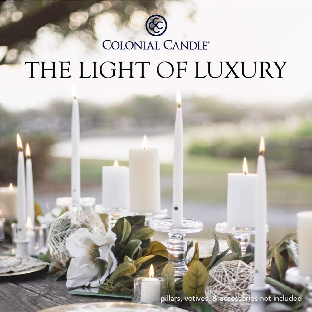 Colonial Candle Unscented Taper Candle, Handipt Collection, Mulberry, 10 in, ...